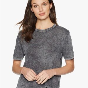 Splendid Washed Black Short Sleeve Tee